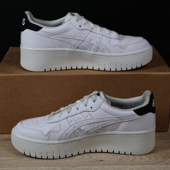 Asics Japan S PF Shoes Womens Size 8 White Black Platform Sneakers 1202A361 - Picture 2 of 8